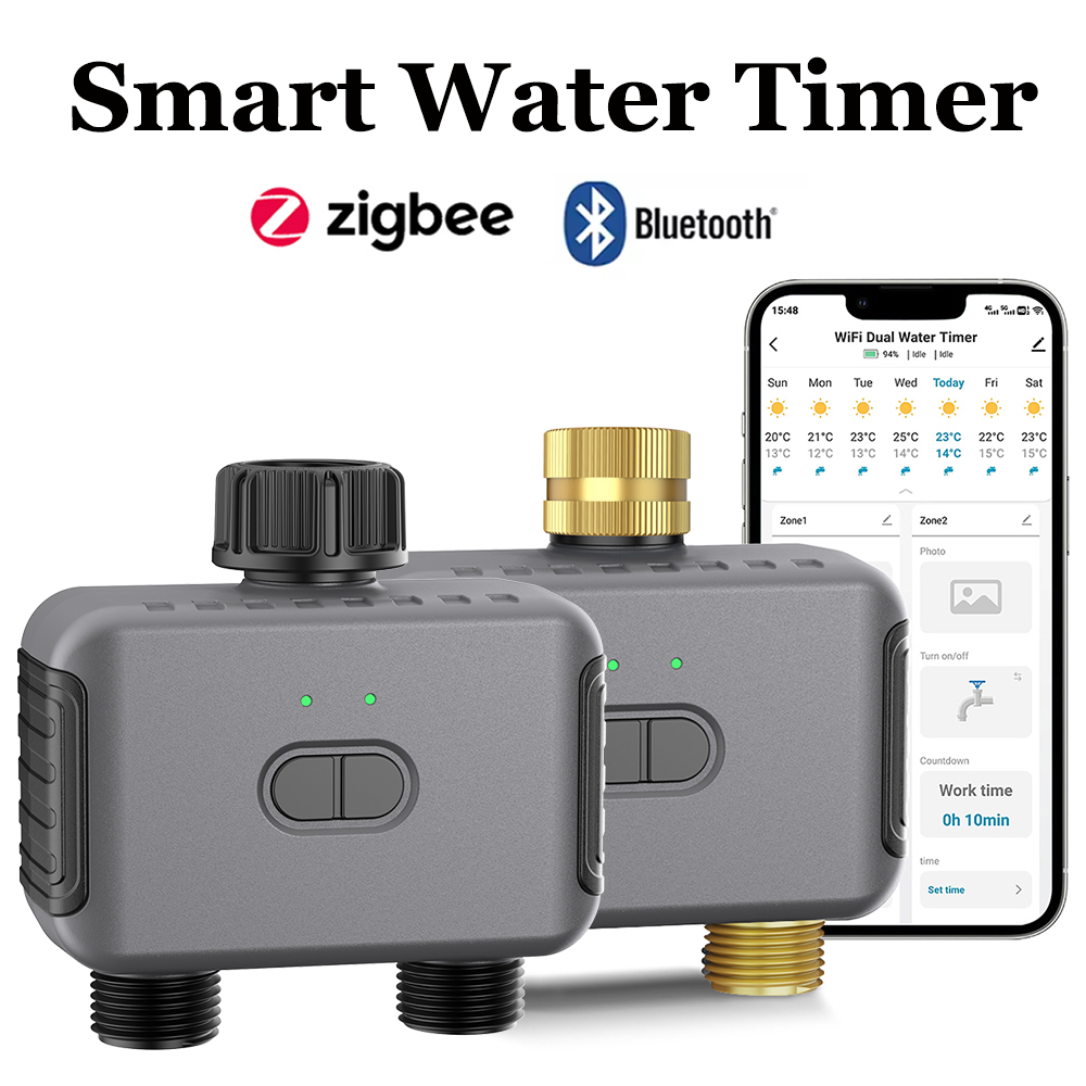 Smart Garden Watering System - Tuya Smart Water Timer Zigbee/BT Automatic