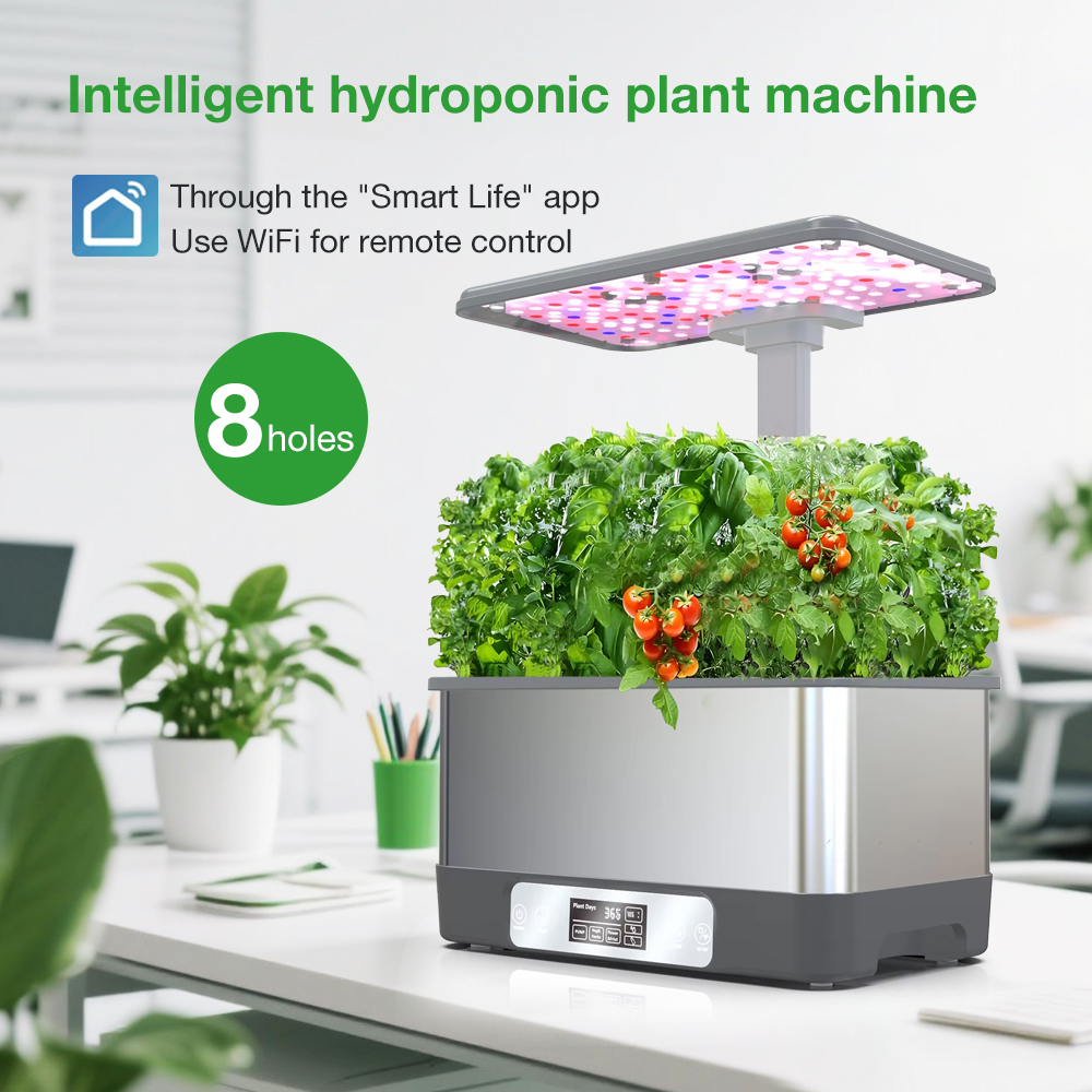 Smart Garden Plastic Cups - WiFi 8-pot Stainless Steel Smart Planter