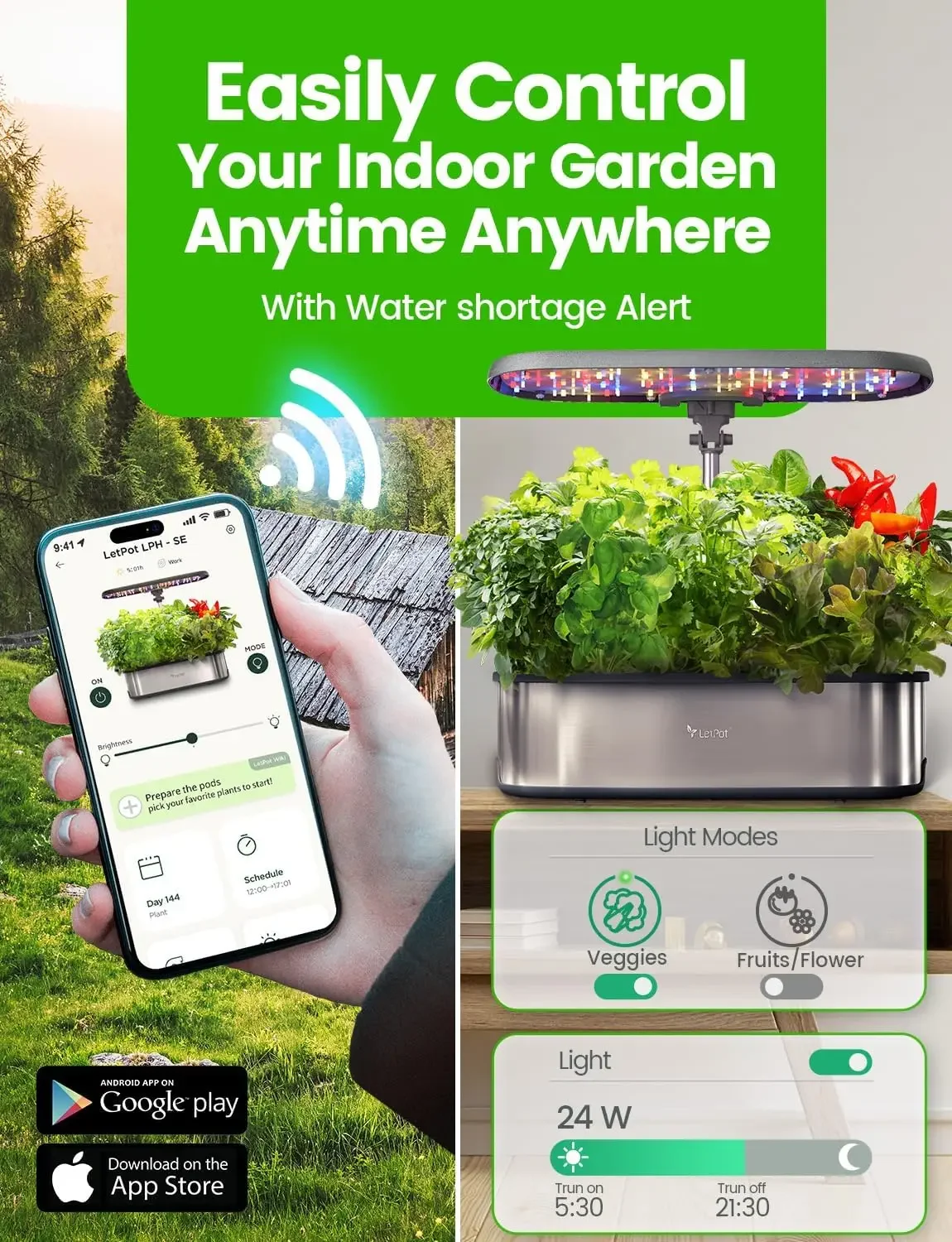LETPOT LPH-SE Hydroponics Grow - App Smart Garden review and price