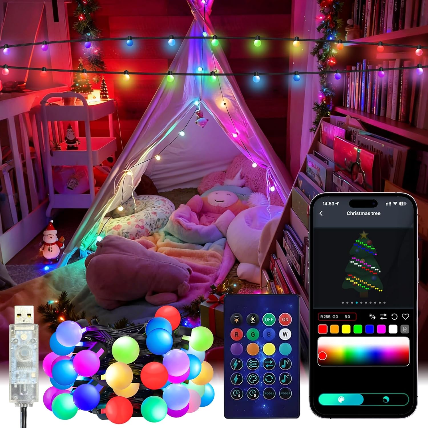 Smart Globe String Lights 5/10 - App Smart Garden review and price