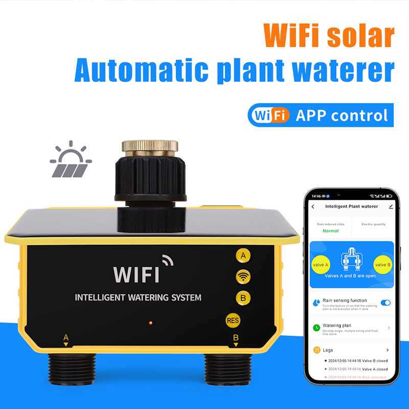 WiFi 1/2 Outlets Solar Irrigat - App Smart Garden review and price
