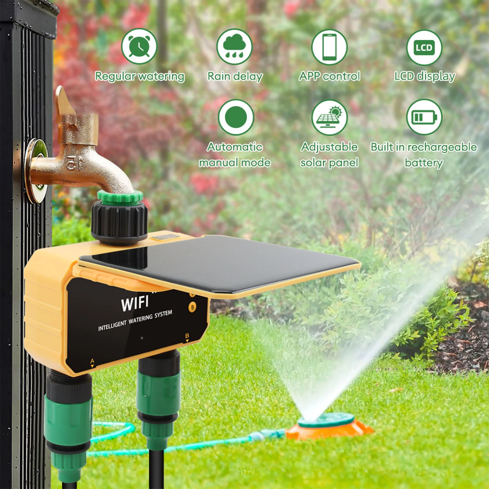 Solar WiFi Smart Irrigation Ti - App Smart Garden review and price