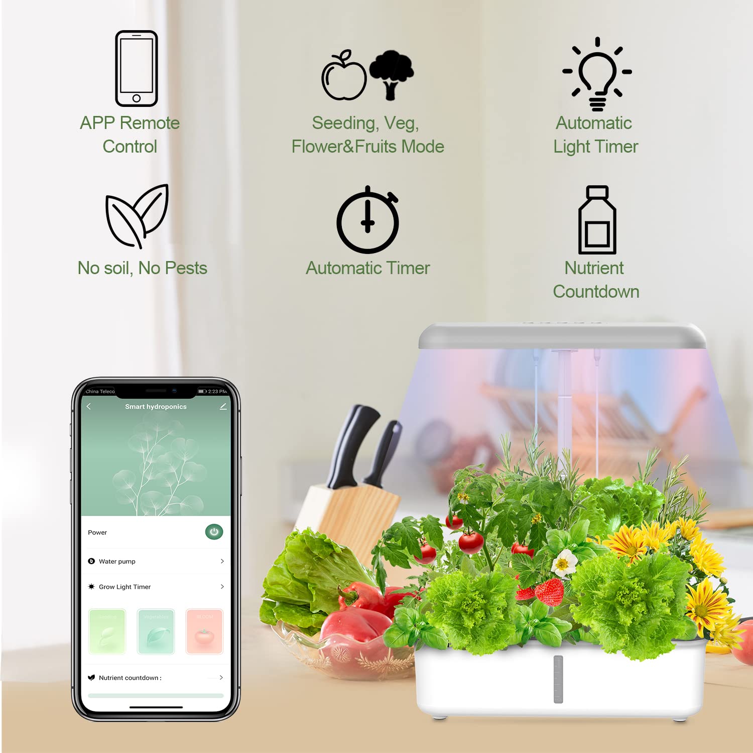 Tuya Wifi Hydoponics Growing S - Smart Garden Gate review and price