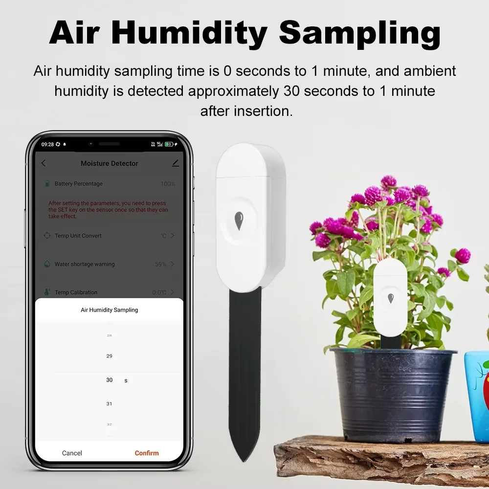 Zigbee Temperature Humidity Mo - App Smart Garden review and price
