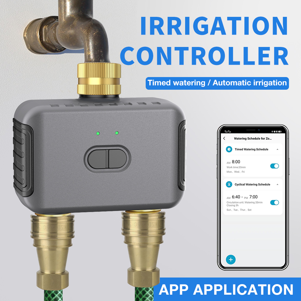 Tuya 2 Zone Watering Timer Gar - Smart Garden Watering System review and price